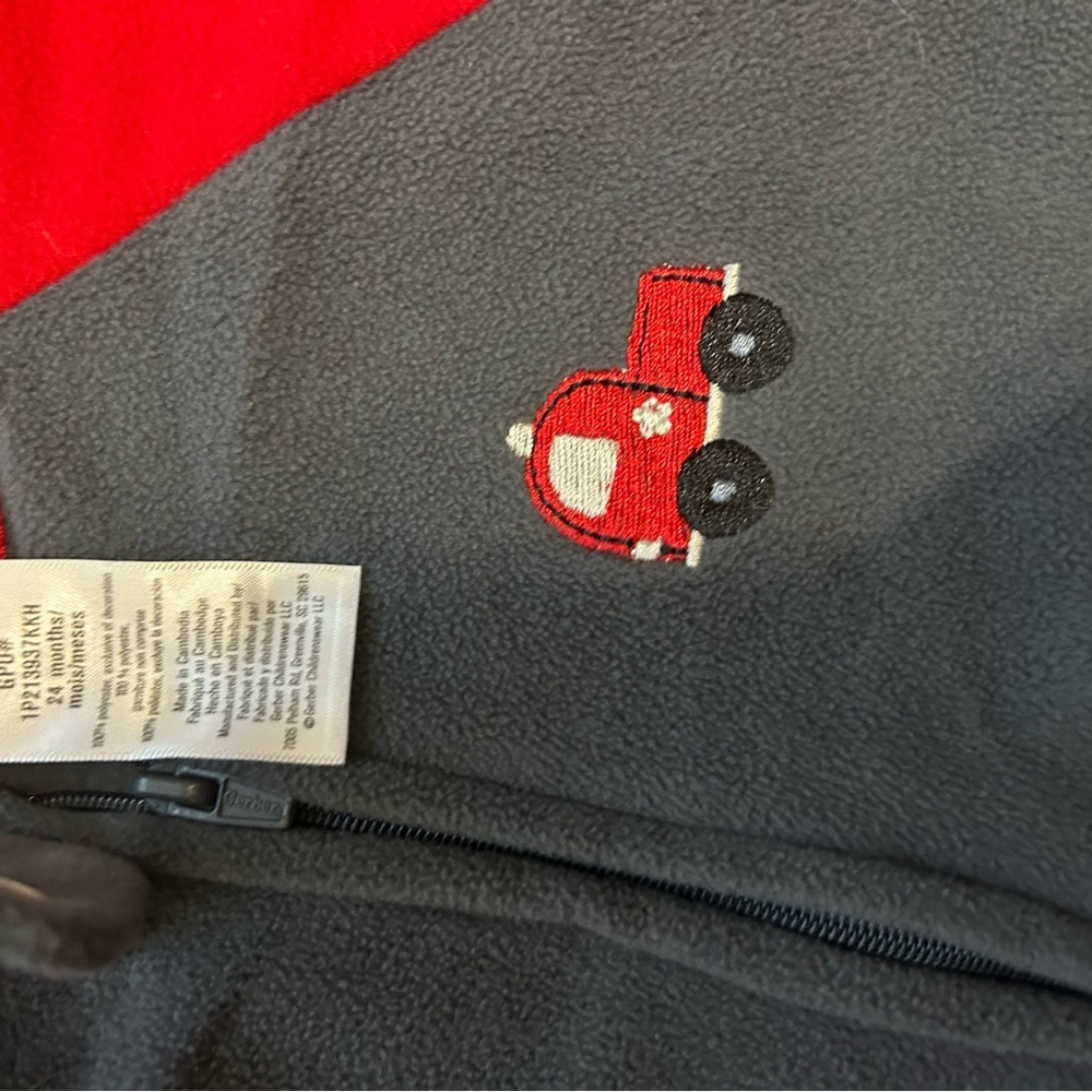 Gerber Baby & Toddler Boys' Fire Truck Microfleece Sleepers 24 Months Bundle - Picture 7 of 9